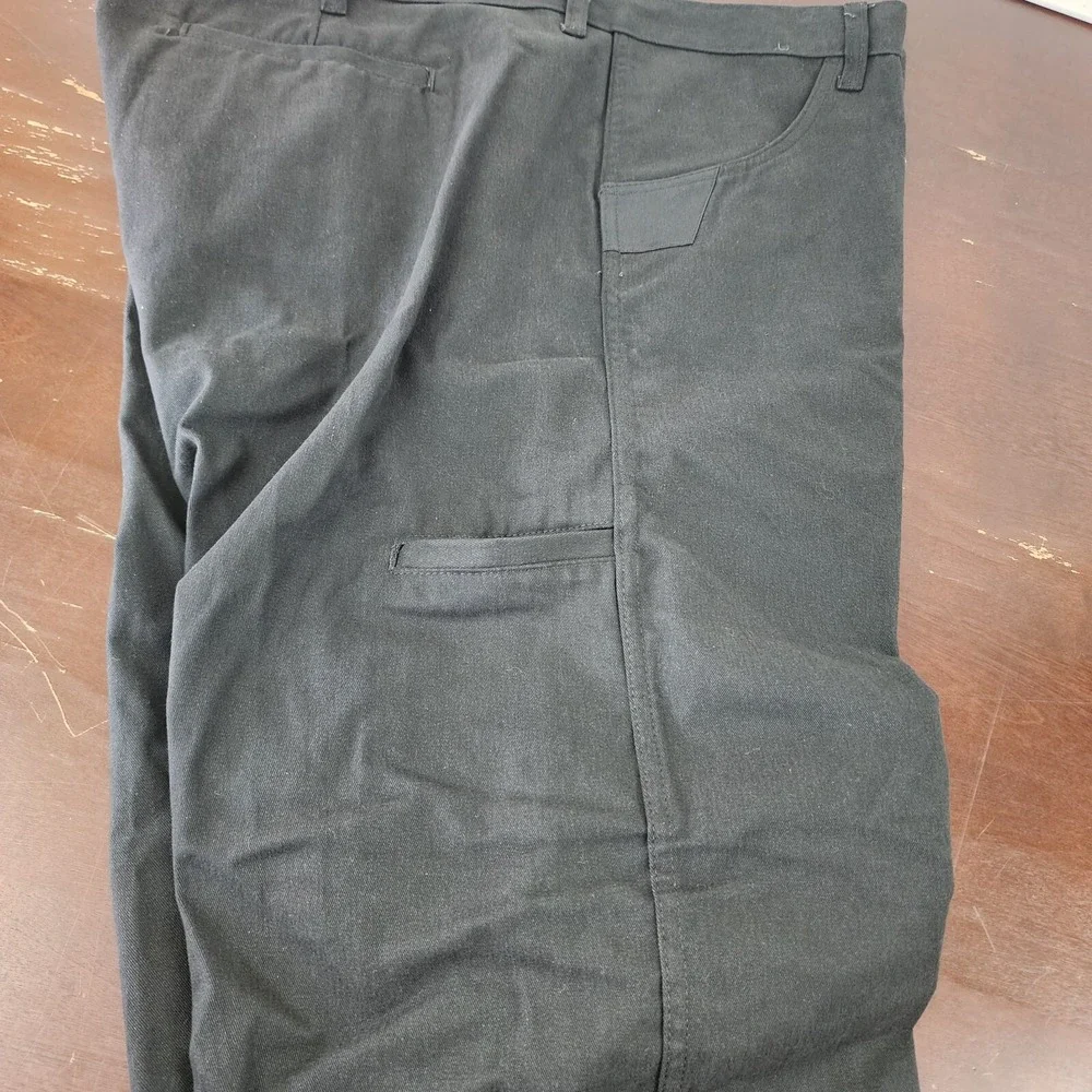 Men's Wrangler 44 X 30 Workwear Relaxed Fit Work‎ Pants Black Tool Pockets